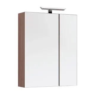 Зеркальный шкаф Aquanet Нью-Йорк 203952 70 см шпон орех